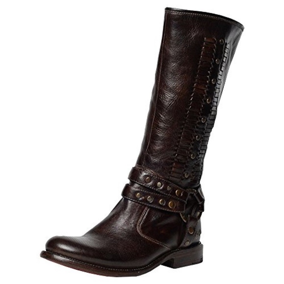 Bed Stu Shoes - Bed Stu Selina dark brown tall cut out boots 7.5